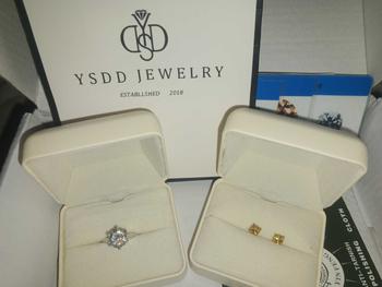 Product Review of 【#163 Screw Back】Classic Moissanite Solitare Stud Earrings in 925 Sterling Silver from G**r ** 0