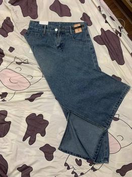 Product Review of Chân váy jean nữ dáng dài LIMISU váy bò dài lưng cao dáng chữ A xẻ tà sau chất jean cao cấp Nữ ( V1 ) from h**a 2