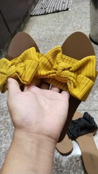 Product Review of [JING] NEW korean fashion flat bowknot gimi sandals shoes for women .（add 1size) from .** 𝕬**𝖊 ༻** 2