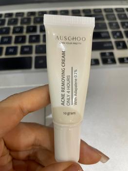 Product Review of Kem chấm mụn, gom cồi 4h AUSCHOO Acne Removing Cream 10g Adapalene 0.1% Làm Đẹp Da Skincare Chăm Sóc Da Giảm Thâm Giảm Mụn Cho Da Mụn from M** e** ** 2
