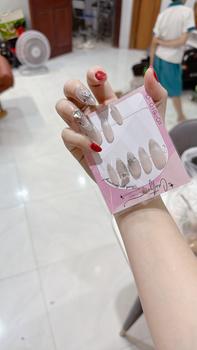 Product Review of Mã D006 - Nailbox Thiết Kế Thủ Công French Mắt Mèo (kèm bộ dụng cụ). from t**ỷ 0