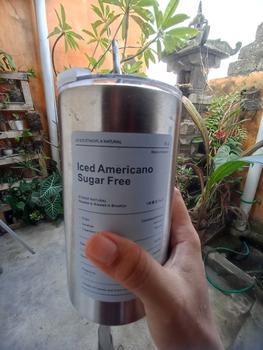 Product Review of Tumbler Minum Stainless Aesthetic Korea Coffee Tumblr Sedotan 600 ml Steel Vacuum from A** I**a S**n 0