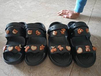 Product Review of Dép sandal nữ có quai sau tặng kèm sticker siêu cute chất liệu nhựa eva ( charm ngẫu nhiên ) D11 from J**l t** h**g =** 0