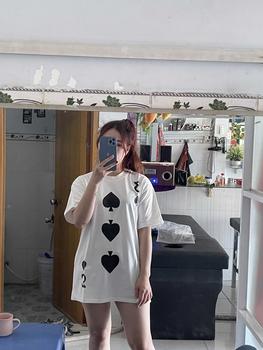 Product Review of [A-20 ]Áo phông 3 Bích hình in ,chất cotton mát ,from rộng Nữ Women from 💋**g c**💋 3