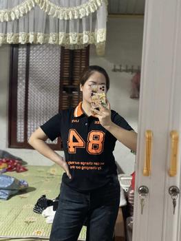 Product Review of Áo Thun In Phối Vải Thun Tăm 45- 90Kg Bigsize Dễ Thương Top Nữ Women Cổ Tròn - B.1370 from a**t 1