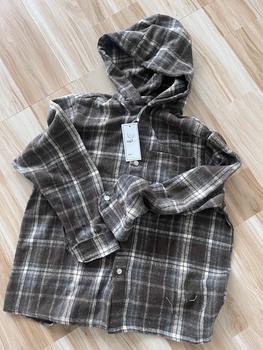 Product Review of Áo Khoác Chống Nắng Sơ Mi Flannel (Có Mũ) Nỉ Dạ Tay Dài Form Rộng Nam Nữ Unisex (Có size cho bé) from C**m ** T**h ** N** 0