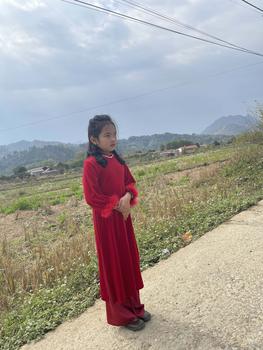 Product Review of (20-46kg)Sét áo dài Nhung quần lụa siêu xinh cho bé from K** T**n ❤**️ 0