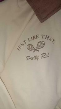 Product Review of JUST LIKE THAT SWEATER CROOPE - SWEATER CROP WANITA KERAH KANCING baju bandung Fit Fleece from j**w 1