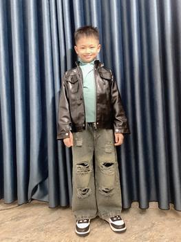 Product Review of QJD23_6 Quần Jean Rách Phong Cách Hàn Quốc Mới 2023 Dễ Phối Đồ Cho Bé from V**a 0