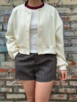Product Review of Quần short nữ BIGSIZE Banamo quần sooc kẻ sọc cạp cao tone dáng phong cách trẻ trung Hàn Quốc 9002 from Đ**n 1