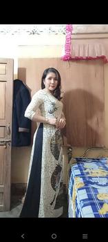 Product Review of Áo dài họa tiết xòe quạt lụa Nhật _ Mã M6 from T**t S**g ** 2