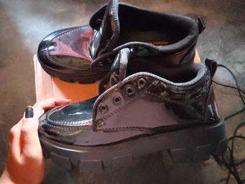 Product Review of Lovely Sepatu Sekolah Docmart Wanita Loafers Hitam Terbaru 2024 Fashion Korean Style Premium Import Quality R-15 Bisa COD Karet Shoes Kerja Hitam Kasual from ** ** ** ** ** ** ** ** ** ** e** 3