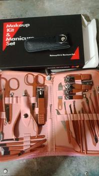 Product Review of Manicure Set 32 in 1 Alat perawatan kuku 1 Set isi 32pcs Set Manikur Perawatan Kuku gunting nail tangan Kotoran Mempercantik from n**a 3