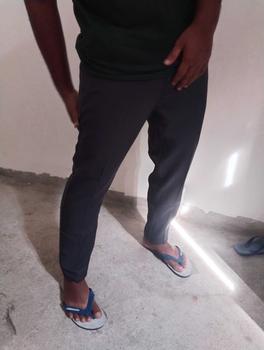 Product Review of HSRM Dapper Ankle Pants Dark Grey | Celana Kerja Formal Ankle Pria Slimfit from S**🐣 2