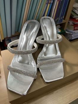 Product Review of Giày Cao Gót Quai Đá 2 Quai Tôn Dáng Thanh Lịch - TOP WOMEN Shoes - Size 35-39 - Nhung, DéP from H**c 1