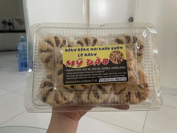 Product Review of bánh khóm hoa mai-  # ít đường- hương vị dứa -  Hữu cơ # Đào bánh khóm vị chua ngọt không gmo banh bánh abc ăn cùng from H**g 1