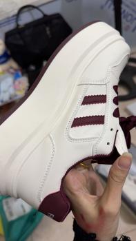 Product Review of Giày thể thao, sneaker nữ đế cao 4 phân phối sọc đế bánh mì, chất da PU phong cách năng động dễ phối đồ from G** ă** h**🐽 1