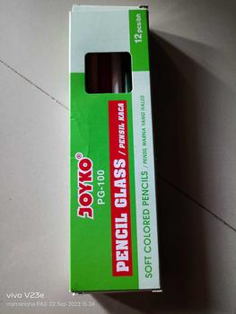 Product Review of Pensil Kaca Joyko 6 Warna  Merah Biru Kuning Hijau Putih Dan Hitam Peralatan Menggambar Kertas from A**L 0