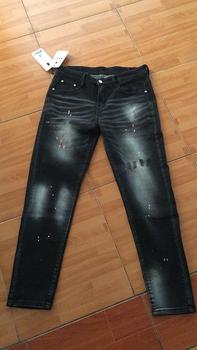 Product Review of QUẦN JEANS XÁM NAM DÀI 4 CÚC VẨY SƠN ĐI VIỀN TRẮNG SỌC NỔI 1 BÊN THỜI TRANG CÁ TÍNH   Menswear Denim Pants Có Túi from V** B** 0