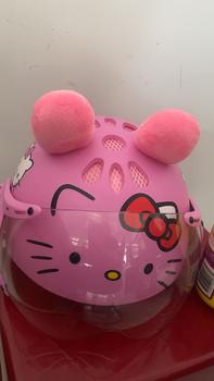 Product Review of Mũ bảo hiểm trẻ em có kính hello kitty AT103KS - Phù hợp với bé từ 2 đến 10 tuổi - 10 lỗ thông hơi Đạt chuẩn Helmet from B** B** 0