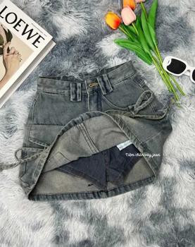 Product Review of Chân váy jean nữ fom dáng chữ A, có nơ thắt xinh dáng tiểu thư MS002 from T**g 2