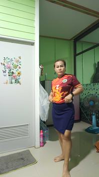 Product Review of กระโปรงกางเกงแบบเฉียง (เอว 24-38 มี2 ไซต์) from A**h 0