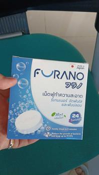 Product Review of Furano ฟูราโนะ เม็ดฟู่ล้างรีเทนเนอร์ ล้างฟันปลอม ( 1 กล่อง 24 เม็ด) from อ**9 1