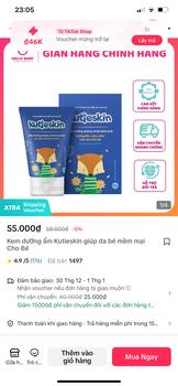 Product Review of Kem dưỡng ẩm Kutieskin giúp da bé mềm mại Cho Bé from T**g x**n 0