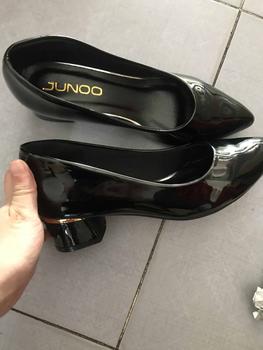 Product Review of Giày Cao Gót 3p Da Bóng Sai 35-42 Fom Chuẩn Đế Cao Su Chống Trơn - Shoes Jean from N**n T** T**🌷 3