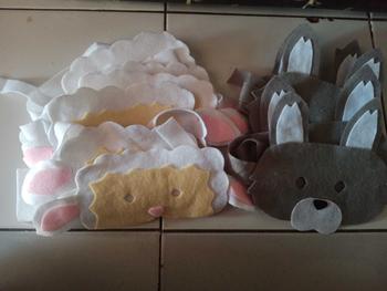 Product Review of mainan topeng hewan flanel bisa pesan karakter lucu Masker wajah from ♡**♡ 0