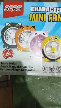 Product Review of Kipas Angin Karakter 10inch Kipas meja termurah Portable listrik Desk Fan lucu from w**n 0
