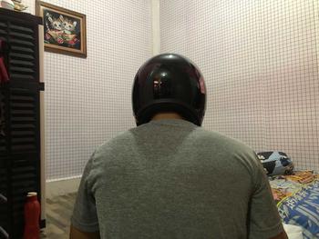 Product Review of Helm Bogo Polos Pria Wanita  Hijab Friendly Terbaru Retro Pet SNI Kaca Motorcycle from i**. 1