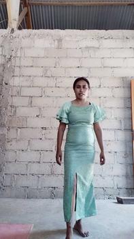 Product Review of Dress Brukat Amanda / Dress brukat / Dress wanita / Dress kondangan Cantik Casual Panjang Velvet Formal Sabrina Nyaman Pesta Mewah Gaun from C** P**i 3