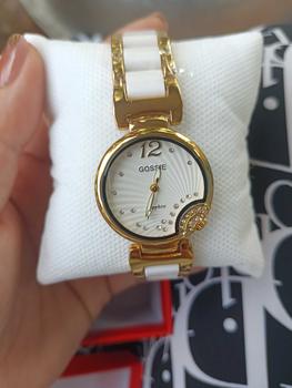 Product Review of Đồng Hồ Nữ GS Đá Ceramic 2 Màu Lựa Chọn: Đá Đen, Đá Trắng Women Titan Đeo Tay Watch Voi from B** M** 0