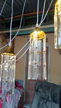 Product Review of Lampu Gantung Rumbai  1 Set Isi 10 Akrilik ubur ubur Kristal Dekor Pelaminan Wedding Event Dekorasi from m**6 0
