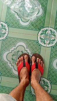 Product Review of COOPER SHOP Dép Xỏ Ngón Quai Vải , May Đế Cao Cấp Đế Bằng Cao Su Đồng Nam Nhung depnam Slipper DéP dibien Sandal, dép lào sanpham moi from T**n Đ**g F** 0