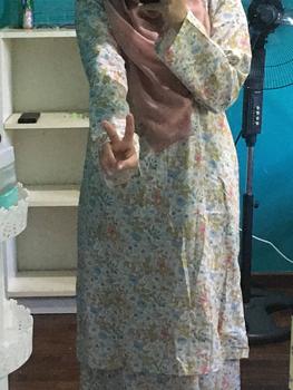 Product Review of Naina Kurung Moden Skirt Lipat Batik Floral XS-6XL February 2025 straigh cut loose material English cotton part 2 from S**e 3