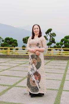 Product Review of Áo dài nữ thiết kế lụa nhật in 6D - MÃ N38 Women Dress from p**m T** H**n 1**4 1