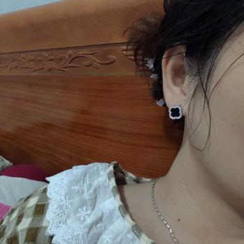 Product Review of Hoa tai giọt nước 4ly khóa đẩy bạc ý nguyên chất 925 đã xi kim from k**h 0