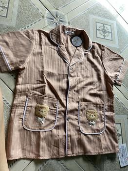 Product Review of Bộ Ngủ Đồ Bộ Pyjama Cổ Vets Quần Dài Aó Hai Túi Gấu Vải Đũi Gân Mềm Nhẹ from C** n**y đ** b**n ** 0