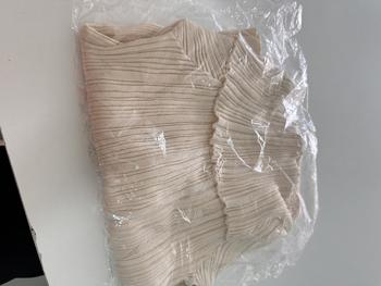 Product Review of Gakki เสื้อยืดหญิง เสื้อไหมพรมปาดไหล่ แขนยาว ผญ ผ้านิ่มใส่สบาย ฟรีไซส์ พร้อมส่ง 98117# Clothing Outfits from K**8 1