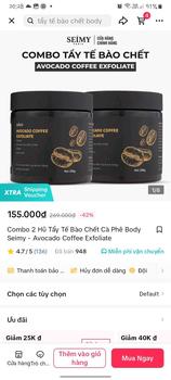 Product Review of Combo 2 Hũ Tẩy Tế Bào Chết Cà Phê Body Seimy - Avocado Coffee Exfoliate from n**h 0