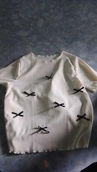 Product Review of Áo thun nữ baby tee đính nơ sang chảnh hottrend 2024 new best seller vải thun tăm co dãn bốn chiều dày dặn. Top from 🦕**🦕 1