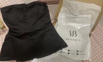 Product Review of Áo Peplum Cúp Ngực Xẻ Tà Trước Phối Tag Đá Sang Trọng BBSTORE'S -A2607 from •**• H** B**ᴇ H** •**• 0