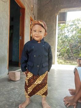 Product Review of COD!!! Setelan Beskap Anak + Celana Batik / Jarik Instan Coklat + Blangkon Solo (Ukuran Bayi 0 Tahun Sampai SD) #PAKAIAN ADAT JAWA# #TEDAK SITEN# #BISA BAYAR DI TEMPAT# from Z**0 2