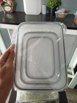 Product Review of Live-กล่องถนอมอาหารในตู้เย็น มีกระชอนแบบถอดได้และมีฝาปิด จัดระเบียบตู้เย็น พิเศษสำหรับเก็บผักผลไม้และเนื้อสัตว์ คงความสดใหม่ของอาหาร from K**g 2