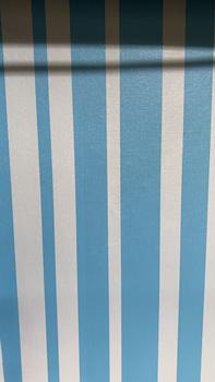 Product Review of wanfish blue stripe design wallsticker pvc 10m x 45cm self adhesive waterproof from M**🌙 0
