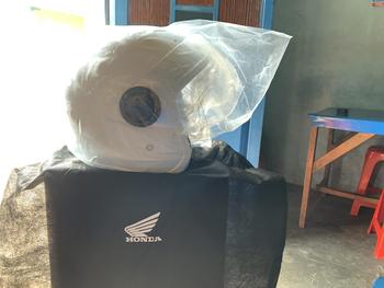 Product Review of Helm scoopy New original honda from ع**ز 0