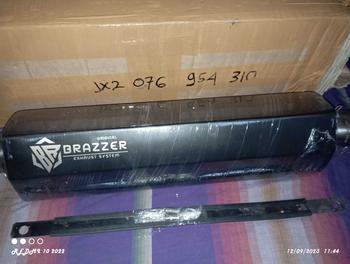 Product Review of silincer Racing Big volume inlet 50mm knalpot racing Original Brazzer exhaust silincer only from a**a 0