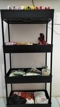 Product Review of [ CLEARANCE SALE ] ZAVANESE Rak Troli Dapur Dorong Serbaguna Rak Salon Kamar Mandi Removable Rak Penyimpanan - 036 Plastik from d**7 0
